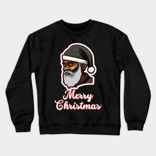 Black Santa, African American Santa Crewneck Sweatshirt